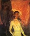 self portrait in hell 1903 Edvard Munch